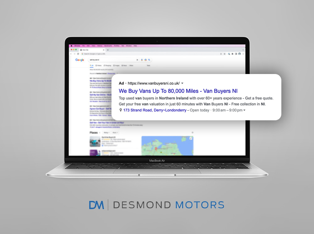 desmond motors google ads